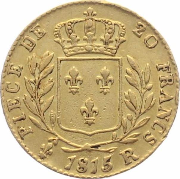 Frankreich 20 Francs 1815 R - Louis XVIII. - London